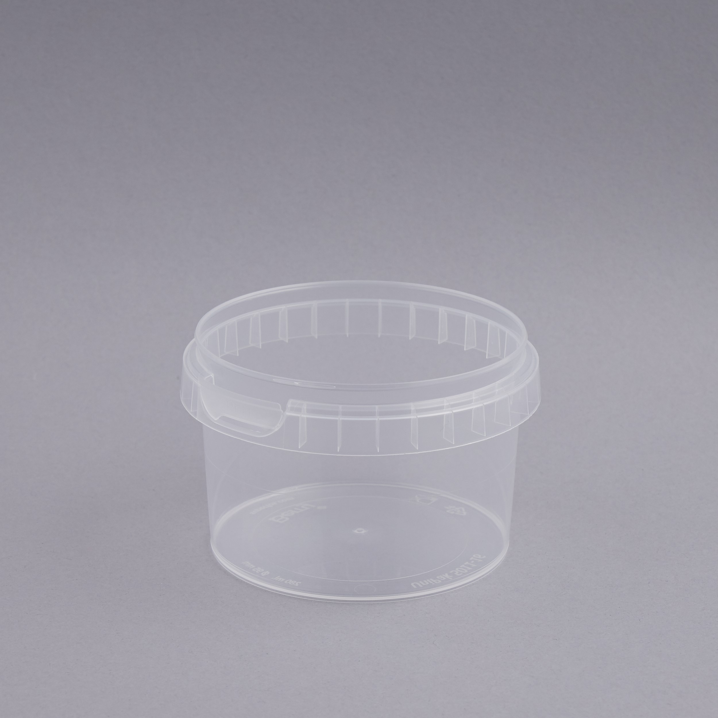 Jar 565 ml clear PP w/o lid  Ø: 118 mm - H: 78,2 mm. Superfos